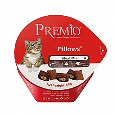 פרמיו Premio Pillow חטיף כריות לחתול מיקס בשר 60 גרם