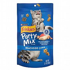 פריסקיז Friskies Party Mix חטיף לחתול מעדני ים קראנץ' 60 גרם – Seafood Crunch