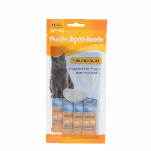 פנדה Panda שלוקים טונה ועוף לחתול 60 גרם – Tuna & Chicken Liquid Treat