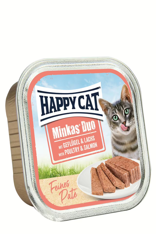 מעדן פטה עוף סלמון 100 גרם | HAPPY CAT