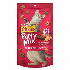 פריסקיז Friskies Party Mix חטיף לחתול מיקס גריל קראנץ' 60 גרם – Mixed Grill Crunch