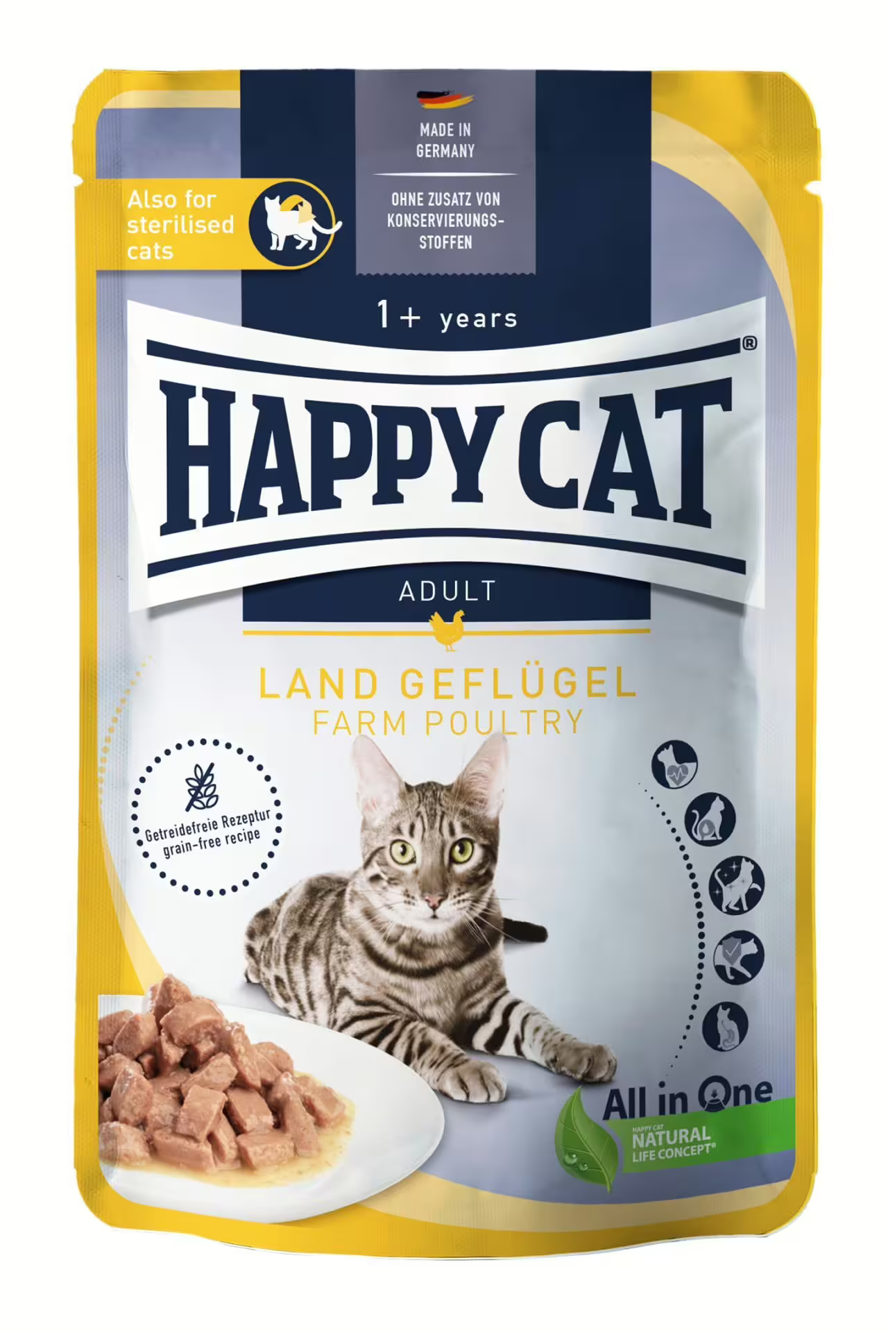 פאוצ' קולינרי עוף 85 גרם | Happy Cat